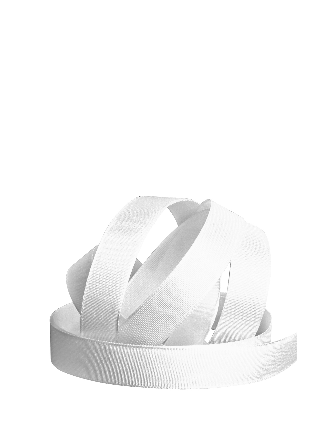 Band Taft  15 mm weiss 50m