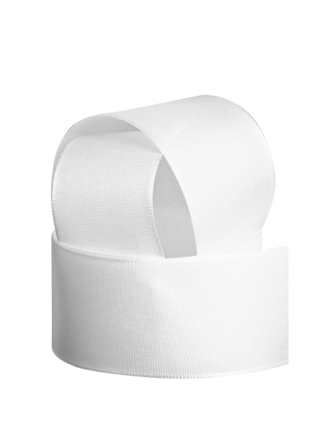 Band Taft  40 mm weiss 50m