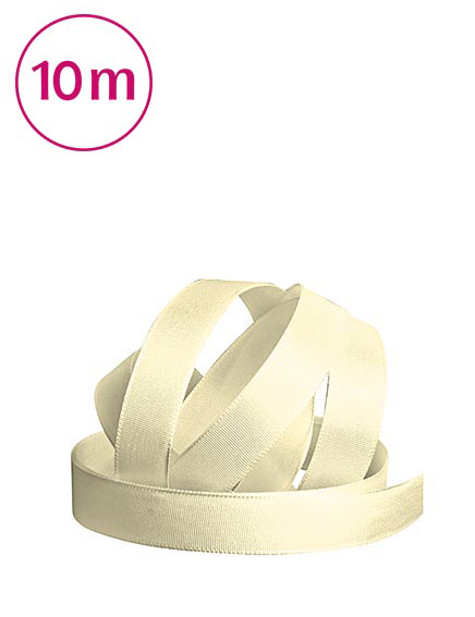 Band Taft   10m 8 mm creme