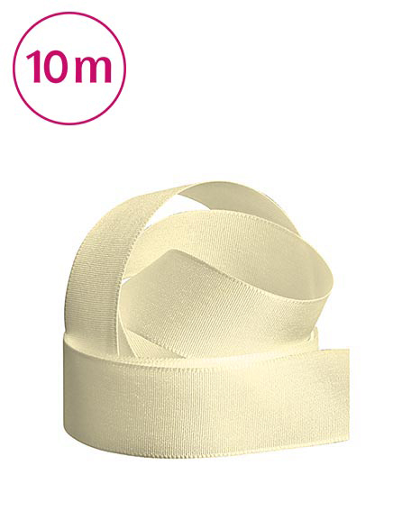 Band Taft   10m 25 mm creme