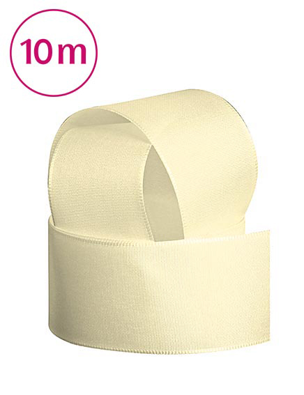 Band Taft   10m 40 mm creme