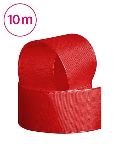 Band Taft   10m 40 mm hochrot