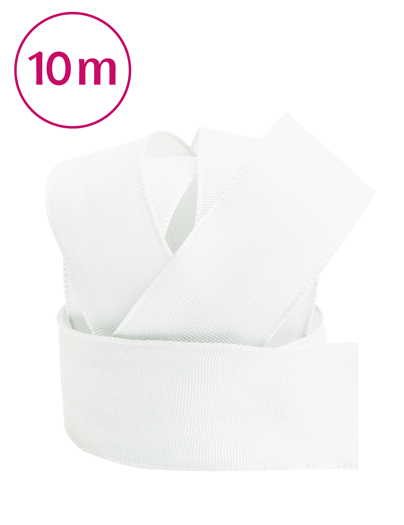 Uniband Draht 10m 25 mm weiss