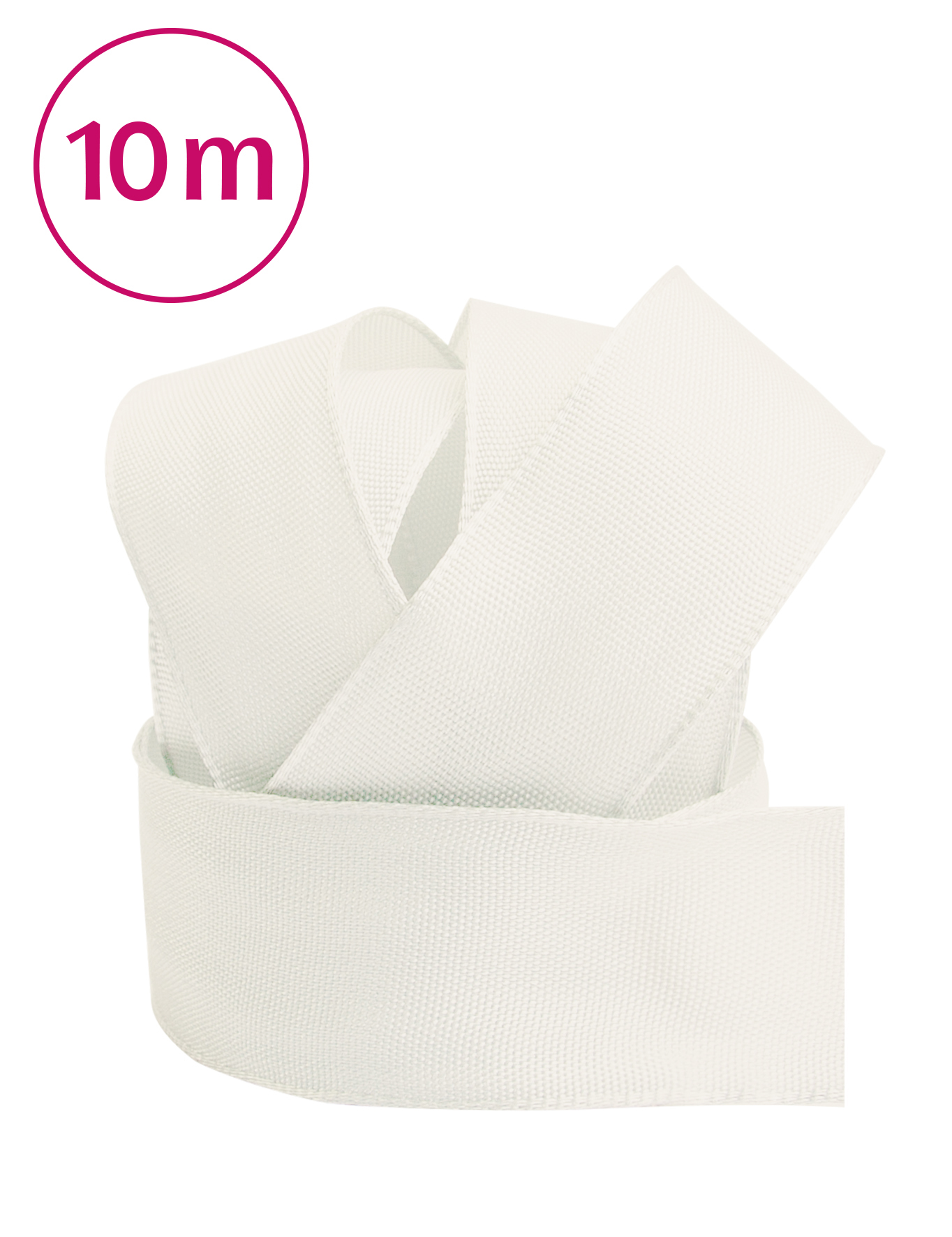 Uniband Draht 10m 25 mm creme