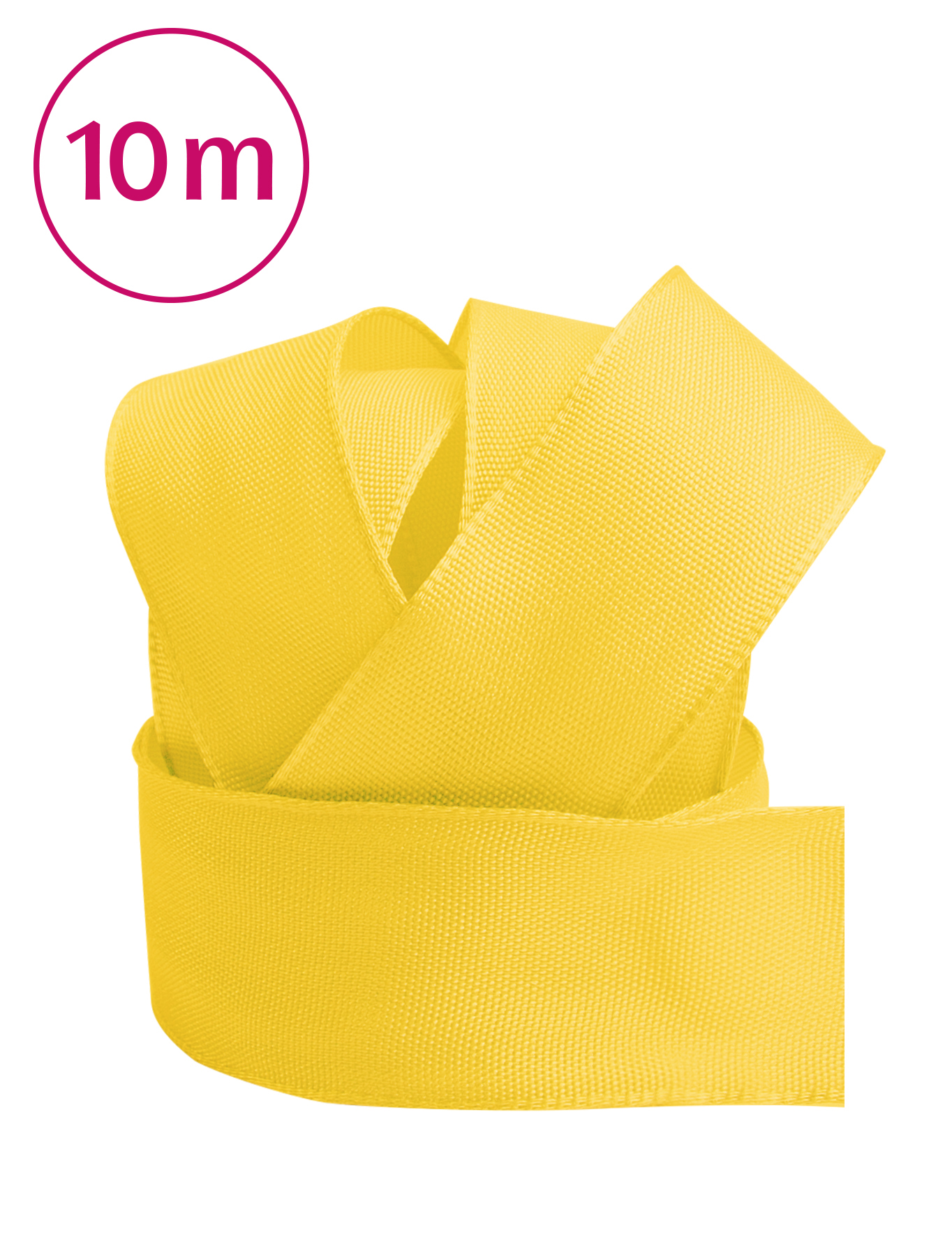 Uniband Draht 10m 25 mm hellgelb