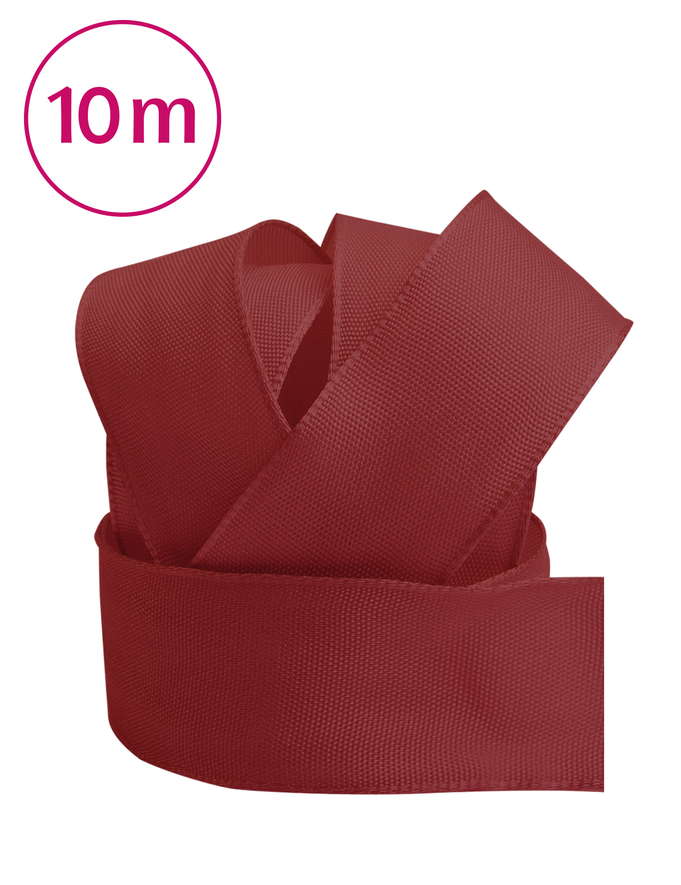 Uniband Draht 10m 25 mm kirschrot