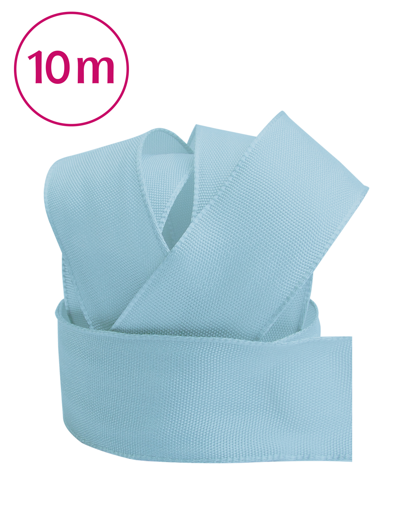Uniband Draht 10m 25 mm hellblau