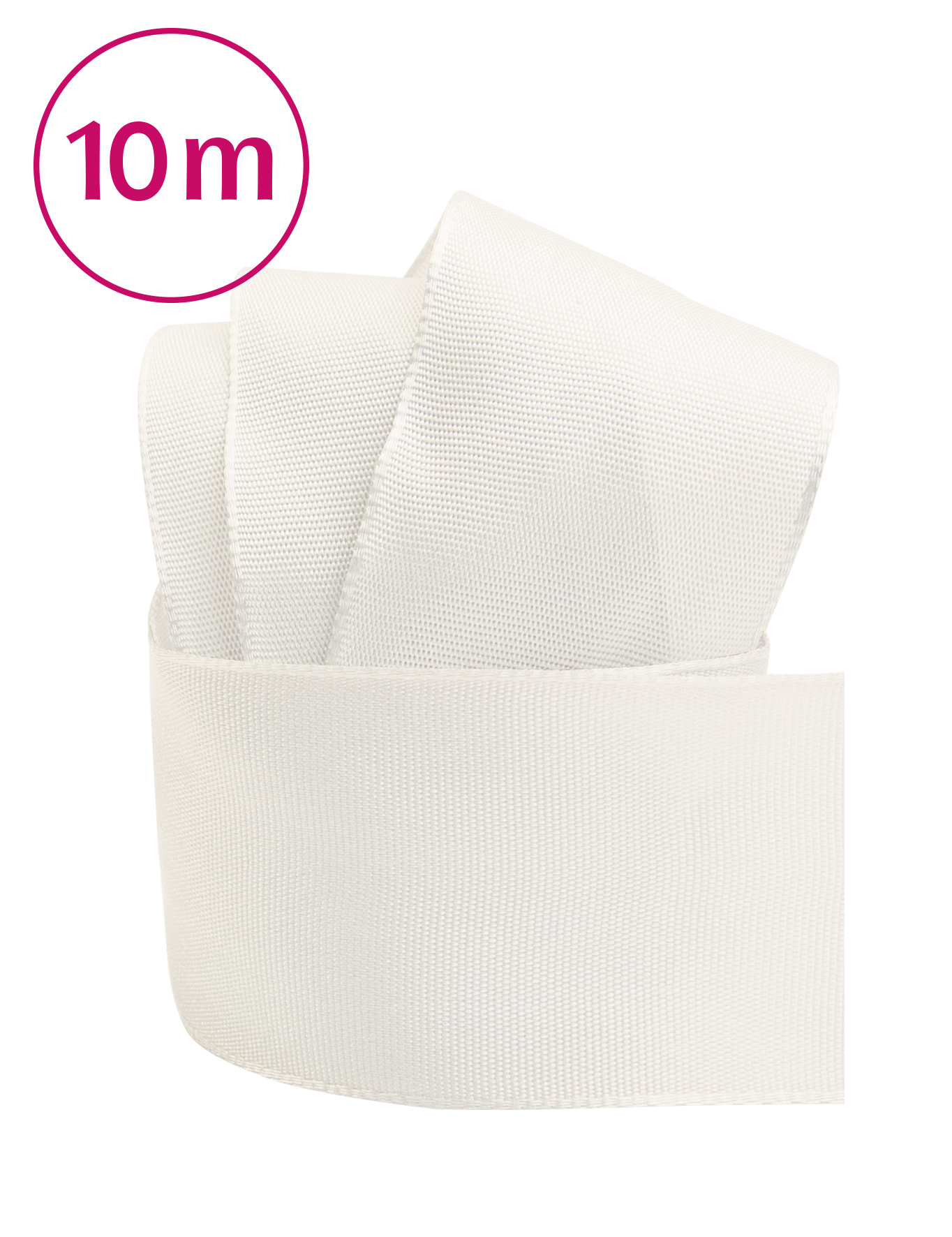 Uniband Draht 10m 40 mm creme