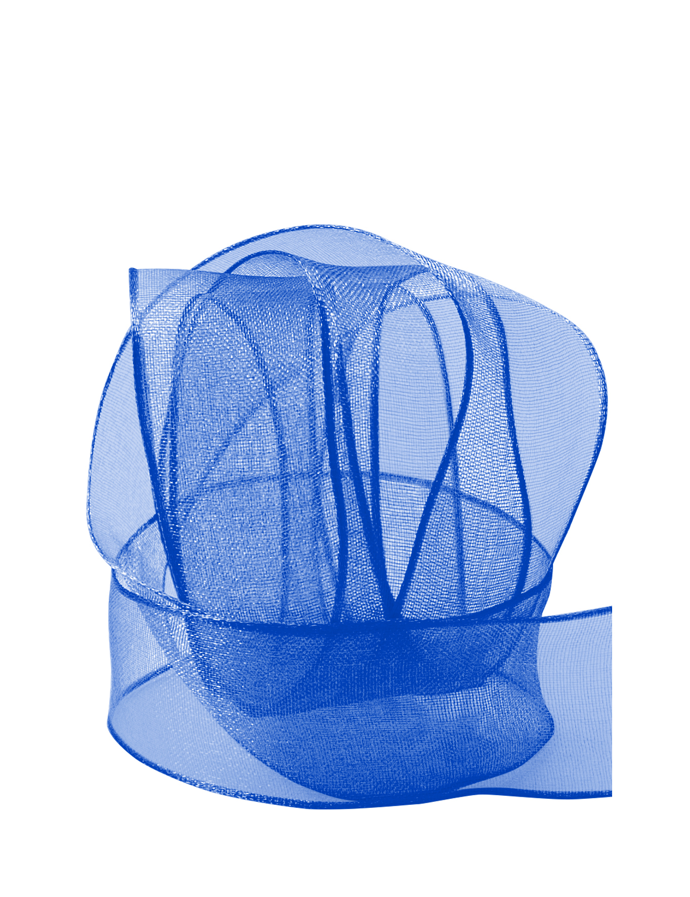 Band Chiffon/Draht 25 mm royalblue 25m