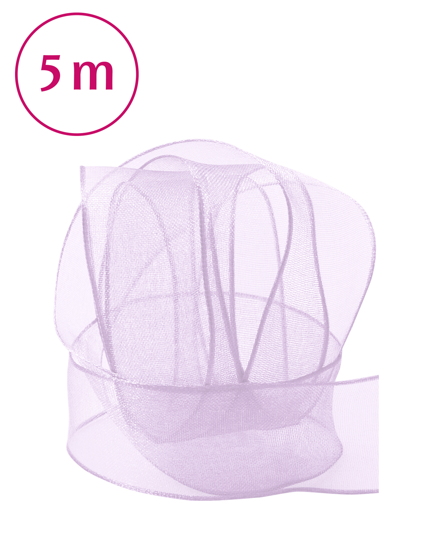 Band Chiffon  / 10m 40 mm flieder