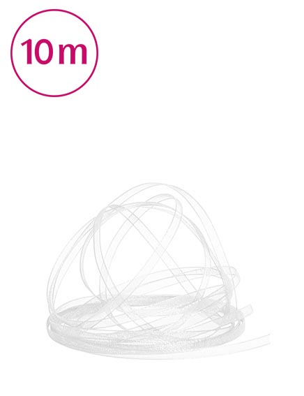 Band Chiffon  / 10m 3 mm weiss