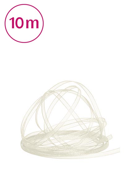 Band Chiffon  / 10m 3 mm creme