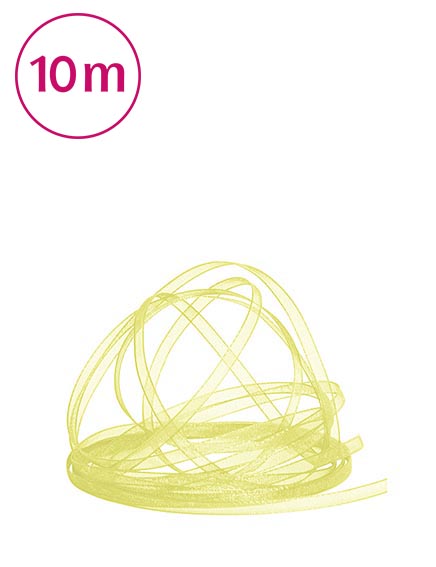Band Chiffon  / 10m 3 mm hellgelb