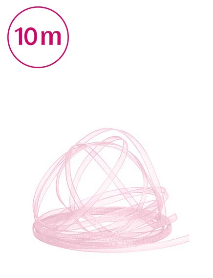 Band Chiffon  / 10m 3 mm hellrosa