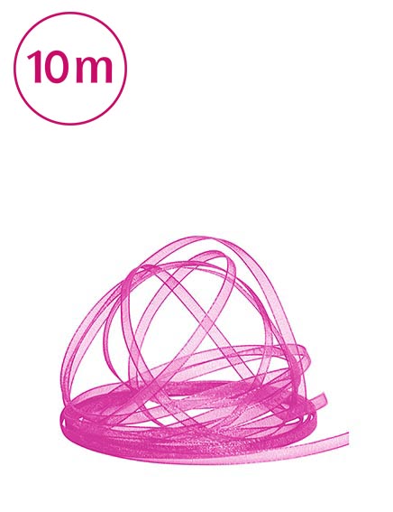 Band Chiffon  / 10m 3 mm pink