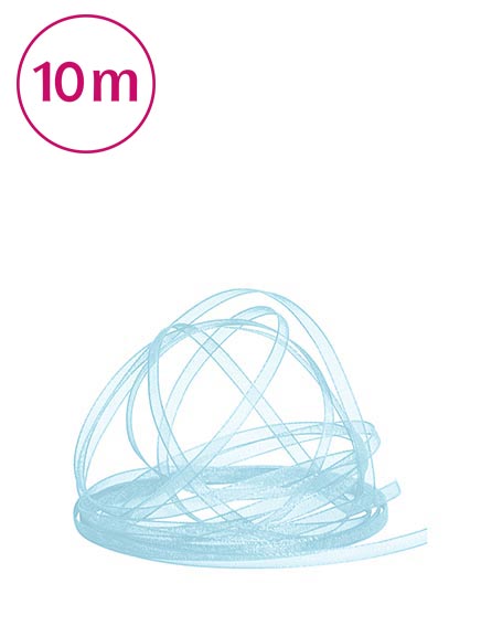 Band Chiffon  / 10m 3 mm altblau