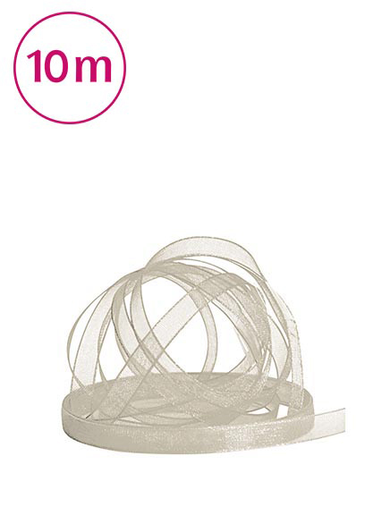 Band Chiffon  / 10m 6 mm schlamm
