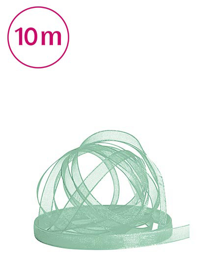 Band Chiffon  / 10m 6 mm pistazien