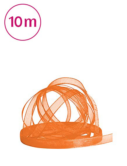 Band Chiffon  / 10m 6 mm orange