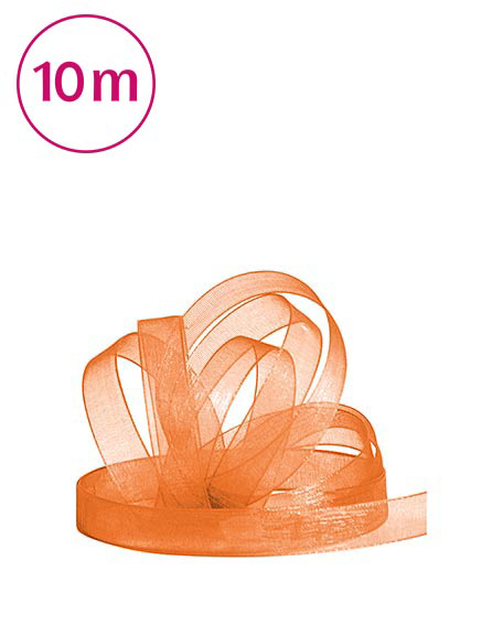 Band Chiffon  / 10m 10 mm orange