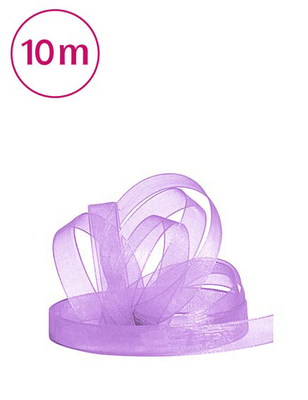 Band Chiffon  / 10m 10 mm flieder