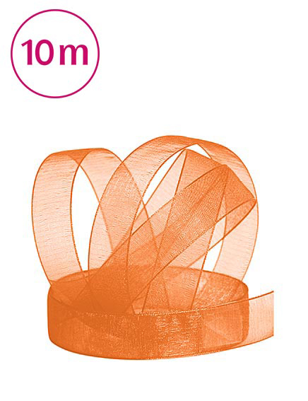 Band Chiffon  / 10m 15 mm orange