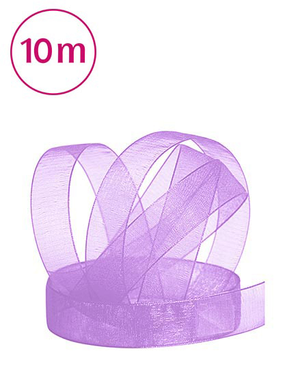 Band Chiffon  / 10m 15 mm flieder