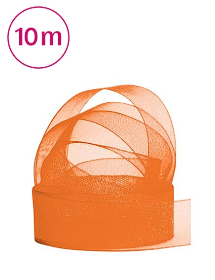 Band Chiffon  / 10m 25 mm orange