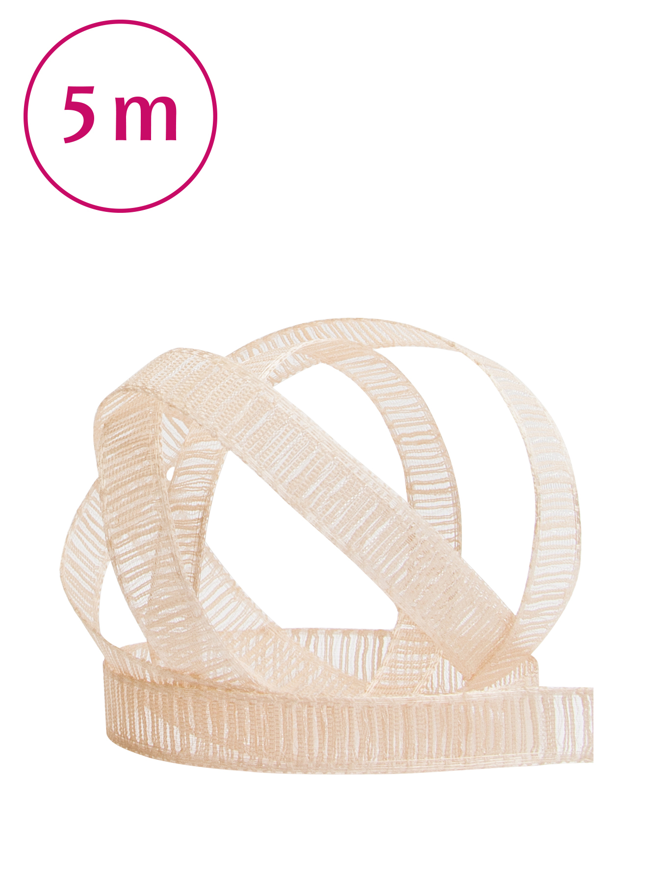 Band Chiffon / 5m 10 mm creme