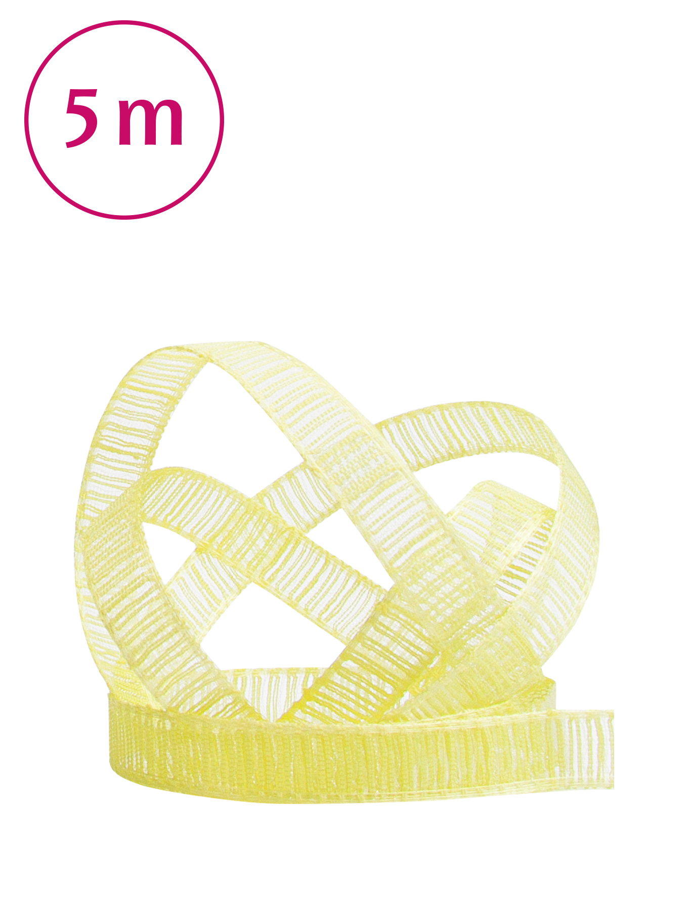 Band Chiffon  / 5m 10 mm hellgelb