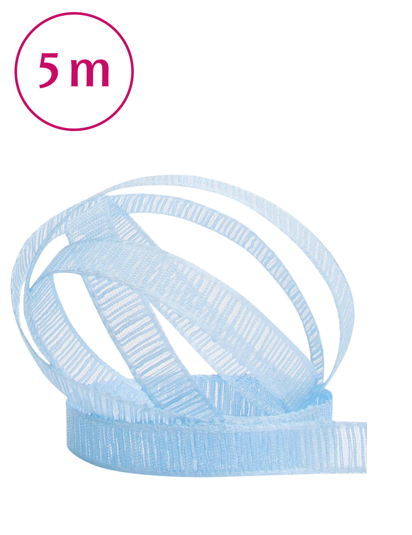 Band Chiffon  / 5m 10 mm hellblau