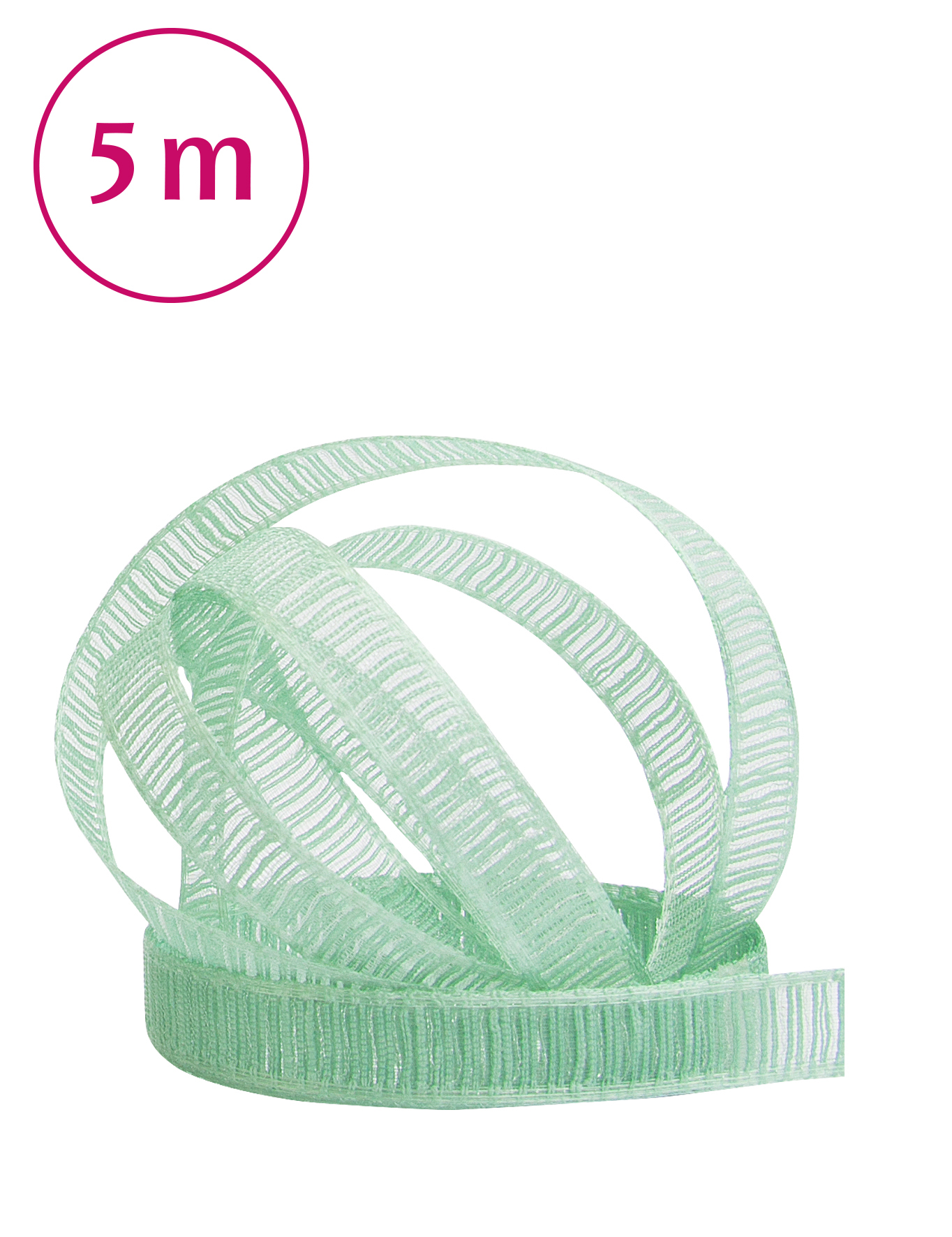 Band Chiffon  / 5m 10 mm mintgr&#252;n