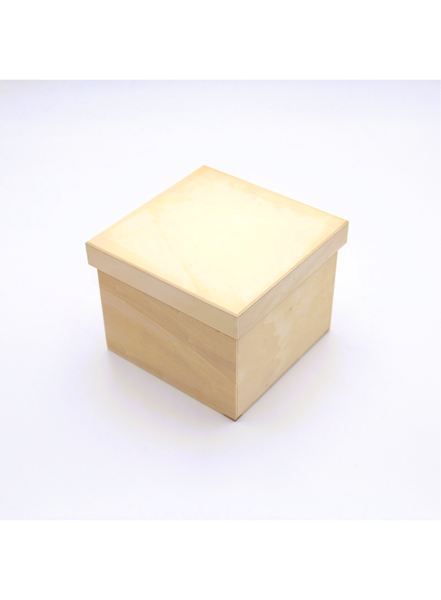 Holzschachtel 13,5 x 13,5 x 11 cm