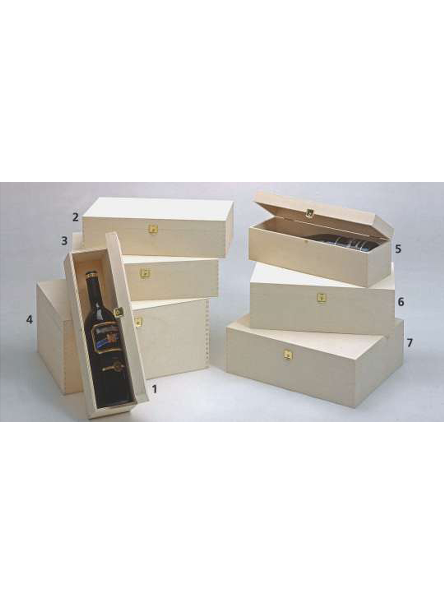Weinkiste f&#252;r 1 Flasche 35 x 9,5 x 9 cm