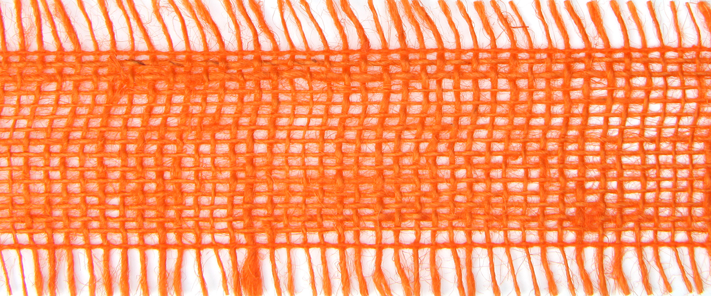 Band Jute  50 mm orange 10m