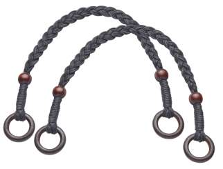 Taschengriffe geflochten schwarz