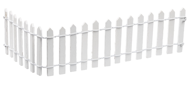 Zaun 25x5cm,weiss