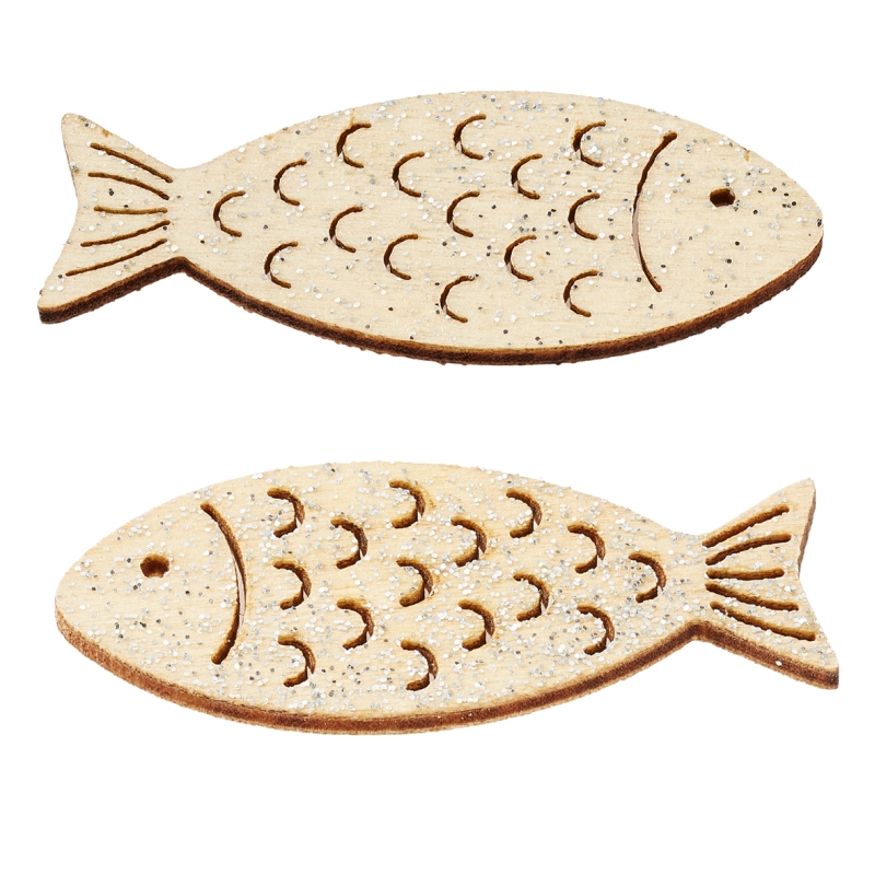Fische Glimmer, 40mm, 6St. natur