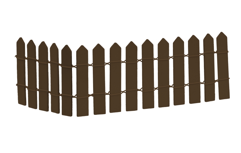 Zaun 25x6,5cm, braun