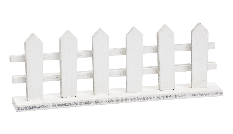 Zaun 8,5x3cm, weiss
