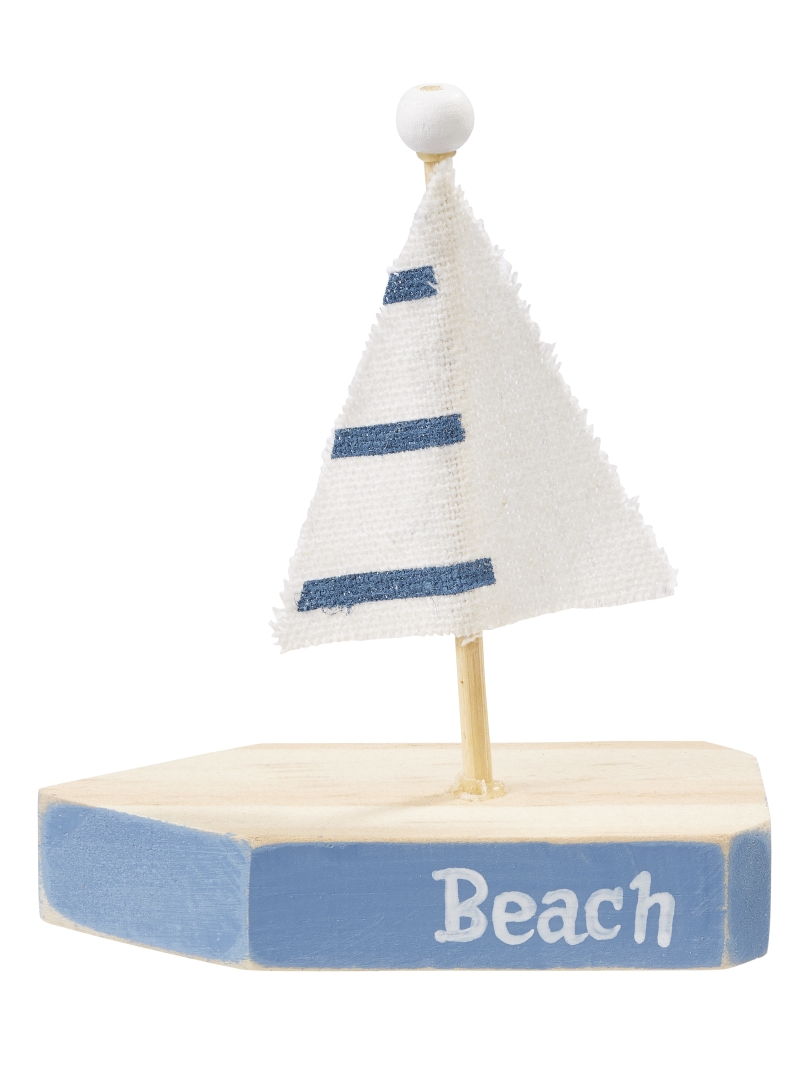 Segelboot  9cm, blau