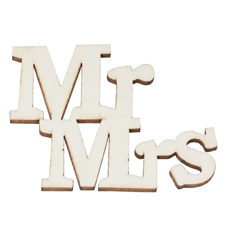 Mr. &amp; Mrs,  7cm, natur, 4St