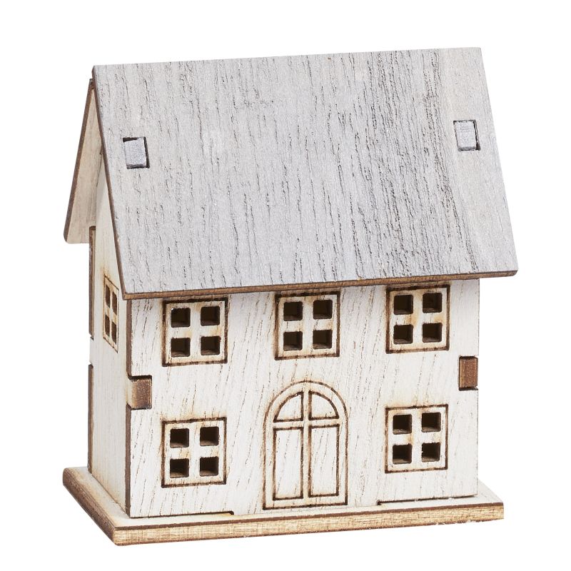 Holz-Häuschen II  6,5 x 5,5 x 3cm