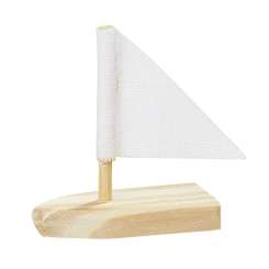 Segelboot ca. 4 cm, natur