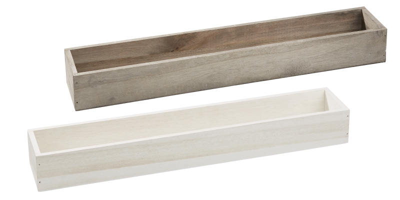 Holztablett Basic 50x9x6 xm, grau