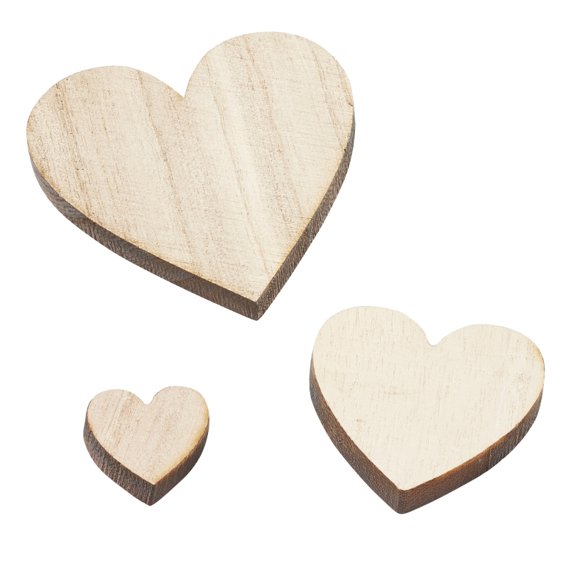 Holz-Herz 6,8cm,4St.