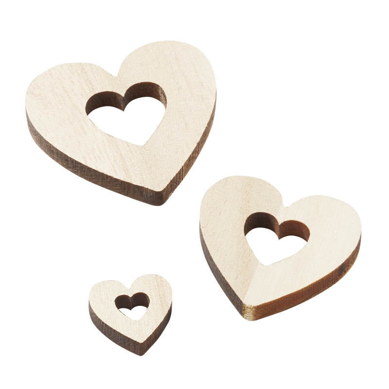 Holz-Herz durchbrochen,1,8cm,12St.
