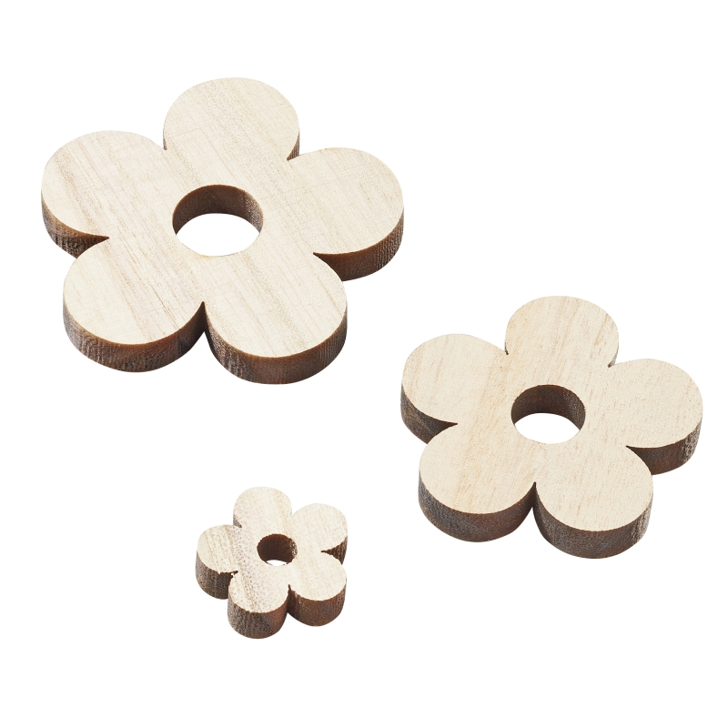 Holz-Blume 2,3cm,12St.