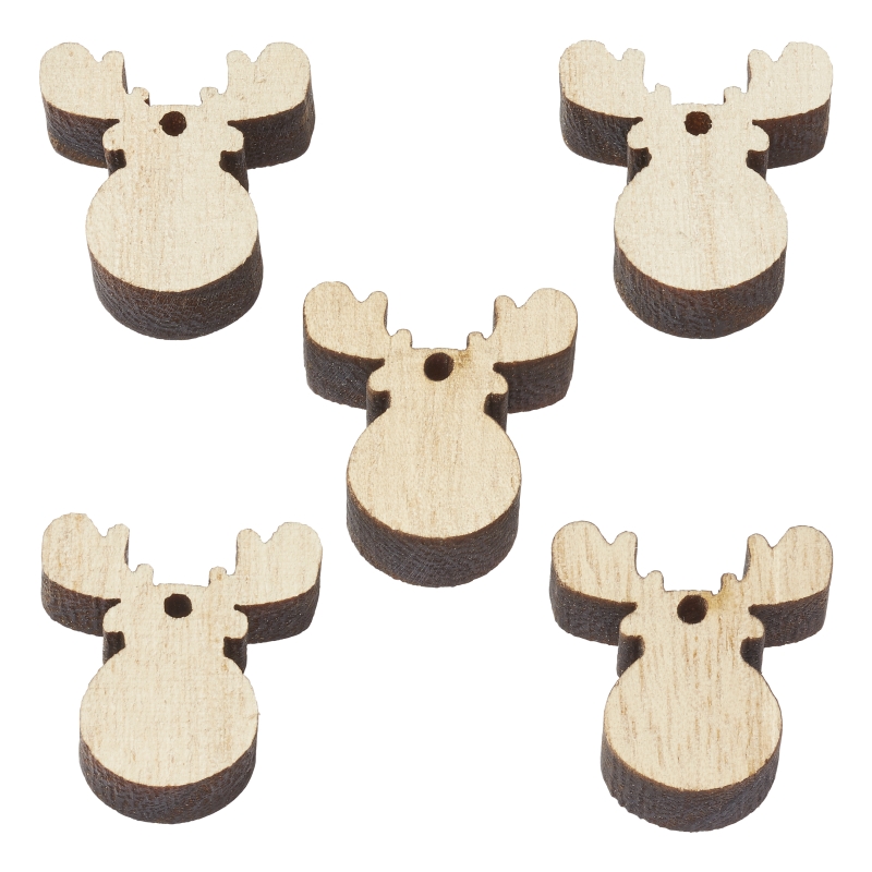 Holz-Elch 2,4cm, 12St.