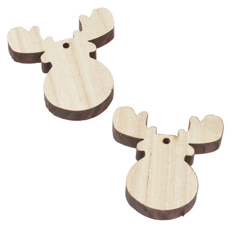 Holz-Elch 5,2cm, 6St.